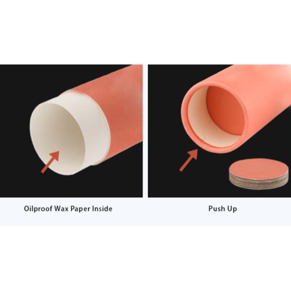 CMYK imprimiu o ODM de papel do tubo do cartão para o batom