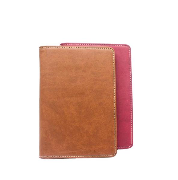 7.5x13.5cm Leather Passport Holder Cover , EN17 Blind Debossing Mens Leather Pocket Wallet