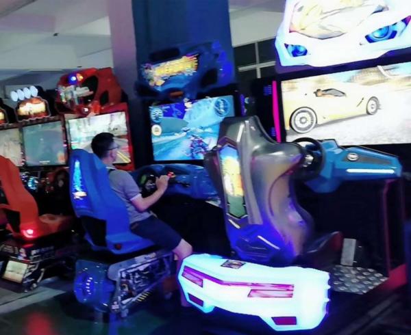 3D Car Racing Arcade Game Machines 2370*1120*2350MM For Super Market