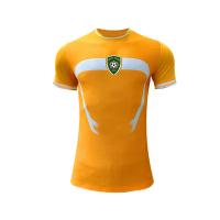 Dinâmico Rapido Seco Campeonato de Futebol Camisola Tecido Respirável Cor Laranja / Preta
