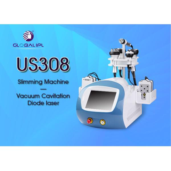 Beauty Salon Vacuum Cavitation System / Beauty Slimming Machine 6 Handles