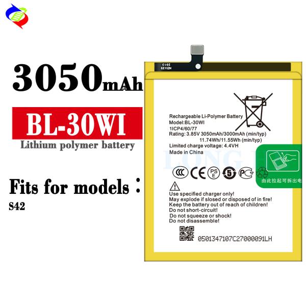 Вместимость 3000 мАч Перезаряжаемые батареи для itel S42 BL-30WI