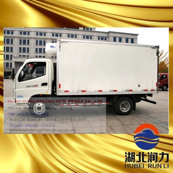 1.1 tonnes Foton Truck réfrigéré boîte Thermo King Truck réfrigérateur 6 pneus