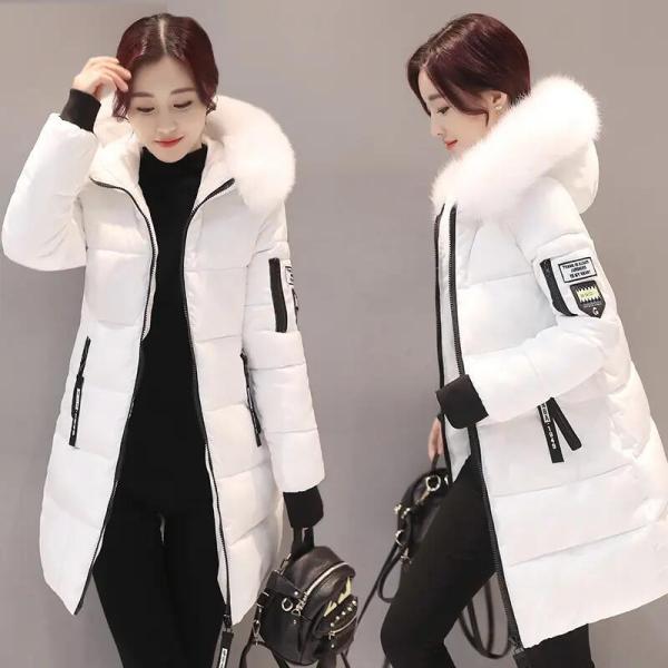                  Women Winter Cotton Coat Fur Collar Jackets Fashion Blazer Winter Padded Parka Clothes Bomber Jacket for Women             