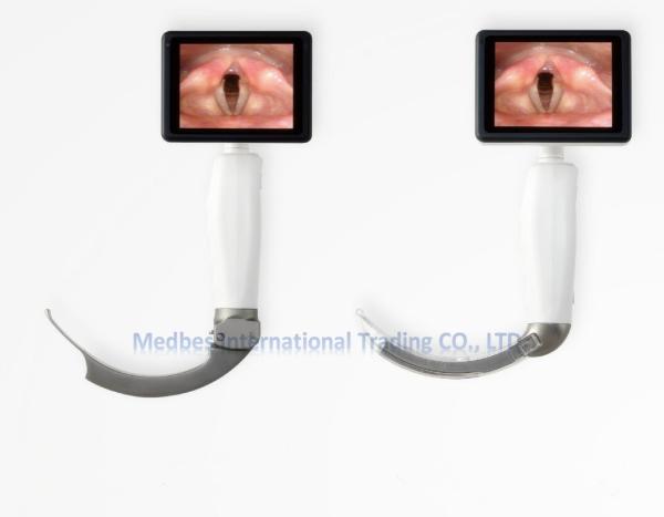 electronic digital portable reusable rigid/fiber laryngoscope infant/adult