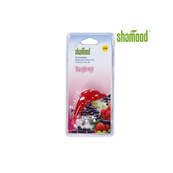 Customized Raspberry Plastic ODM Car Smell Remover