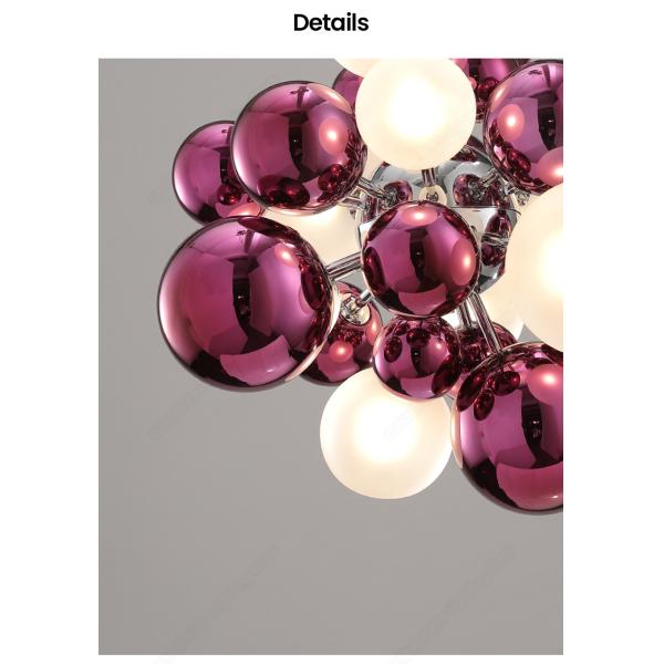 Postmodern Glass Ball Chandelier Lighting Modern Luxury LED Hanging Light(WH-MI-449)