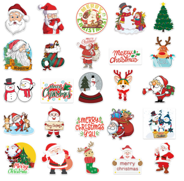 prenda impermeable amistosa del PVC de Eco de las etiquetas engomadas de la pintada de la historieta 50pcs