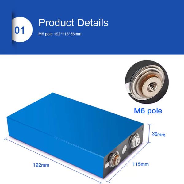 25ah 50ah 60ah 150ah Lifepo4 Energy Storage Battery 3.2 V Lithium Cells Deep Cycle 6000