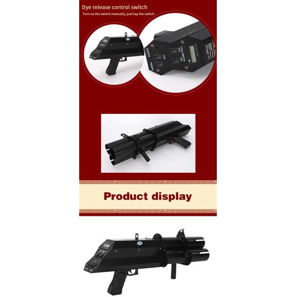 Confeitos de papel Pistola de festa Atmosfera do palco Equipamento Eletrônico Confeitos de tiro Pistola de três cabeças