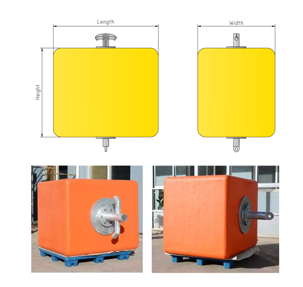 Offshore And Remote Mooring High Strength Foam Core Suitcase Anchor Pendant Buoys