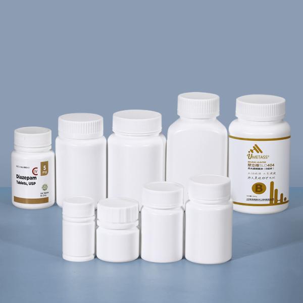 Pill Plastic Screw Cap 20ml-200ml HDPE Empty Medicine Container For Vitamins Powder