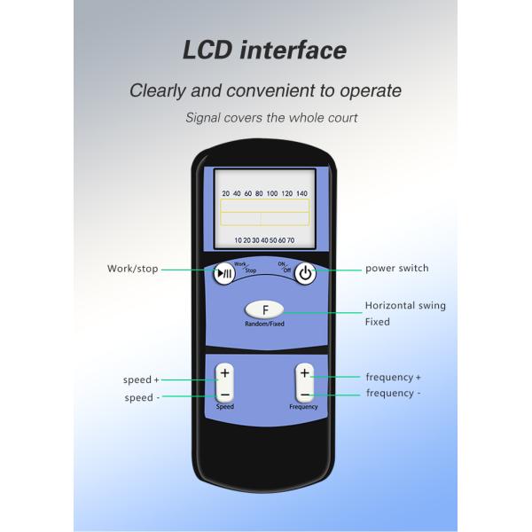 Máquina portátil do tiro do badminton das bolas do controlo a distância 180