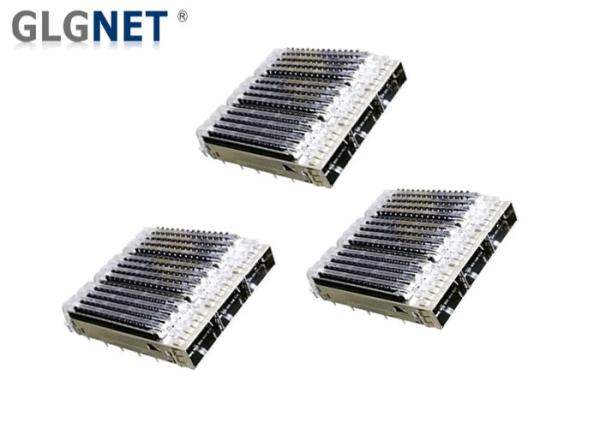 Copper Alloy QSFP28 SFP+ Cage Mates With Heat Dissipation Holes