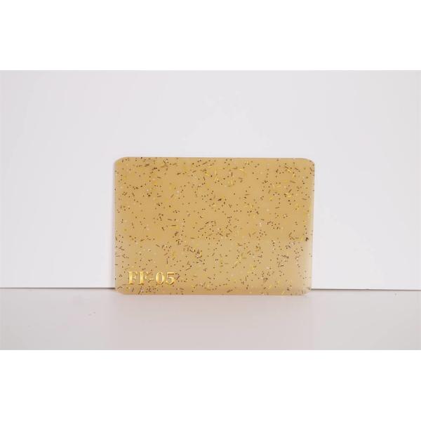 1220x 2440mm Glitter Acrylic Sheets 3mm Laser Cut Gold Glitter Sheet