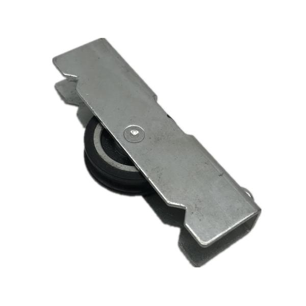 Peru Market Aluminium Window Hardware Single Nylon Wheel Zinc Plated Iron Bracket Steel Sliding Door Wheels