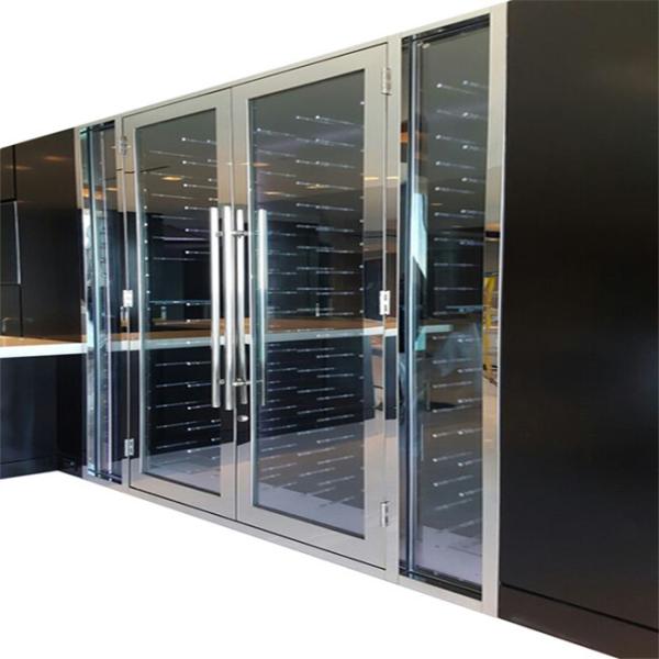 201 304 316 316L Stainless Steel Wine Cabinet Black Home Glass Cabinet Customized