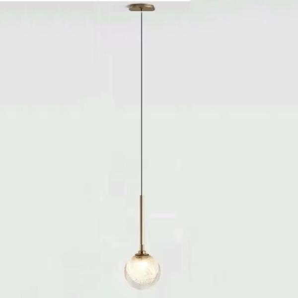 Minimalism Single Head Lamp Hanging Lights Simple Modern Living Room Fizi Pendant Light Crystal Ball Kitchen Lighting Fixture