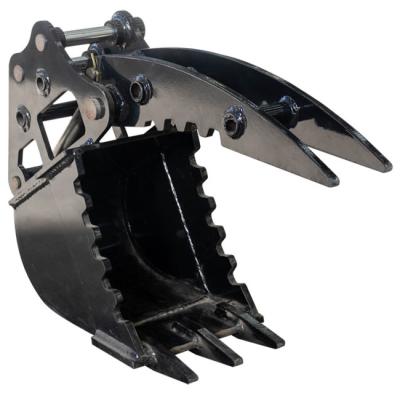 ISO Construction Equipment Accessories All In One Thumb Bucket For Excavator