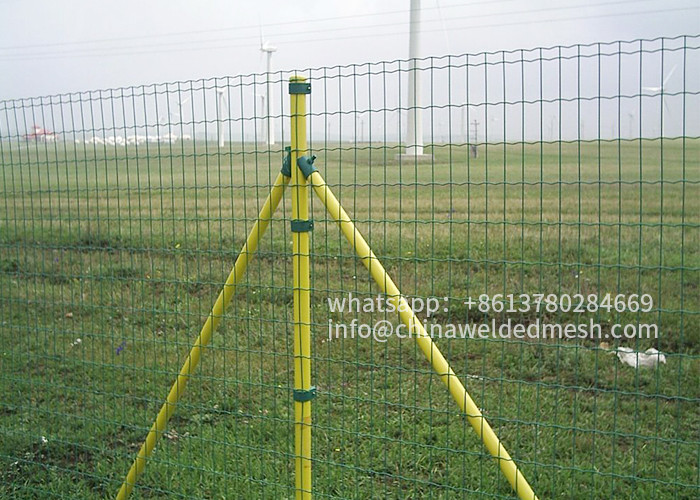 RAL6005 сварило PVC зеленого цвета Rolls ячеистой сети покрыло проволочную изгородь Голландии
