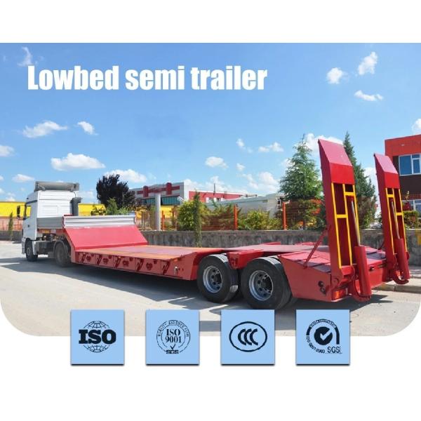 8.12.16 Tires Heavy Machinery Low Flat Trailer with 1 Year After-sales Service