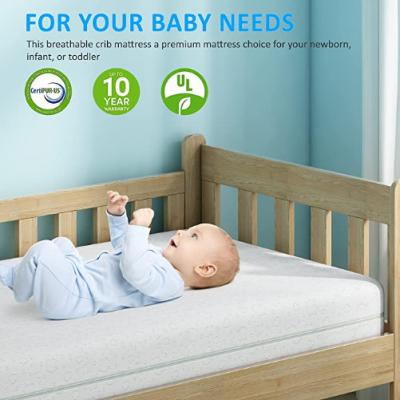Espuma Hypoallergenic tomada partido dobro da pressão do colchão da ucha do bebê lavável