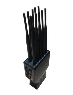 1W 10 jammer do sinal do Walkietalkie da antena 4500mAh