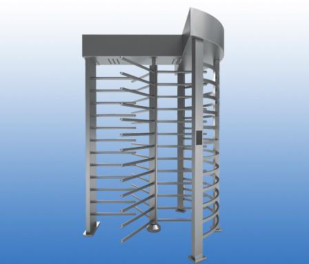 304 Stainless Steel Turnstiles Semi Automatic , Full Height Security Gates
