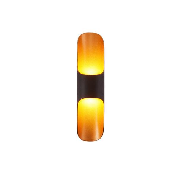 Black And White Dual Color Optional Led Double Head Luminous Aluminum Wall Lamp
