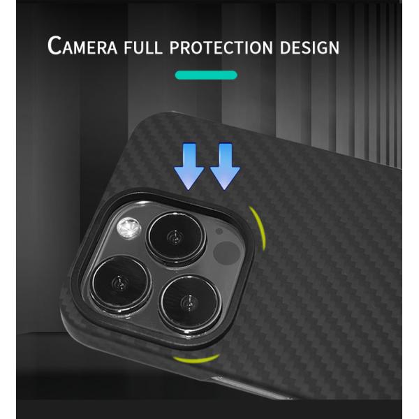 3D текстурируют случай iPhone 13 предохранения от 0.65mm Кевлар полного покрытия Pro