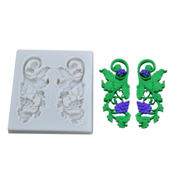 Silicone Baking Tools And Utensils Moulds Grape Branch Shape For Cake Decorating