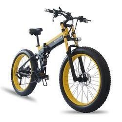 High Quality 26x4.0 inch Fat Tire Folding E-Bike 1000W Motor 13AH Lithium Battery 21-Speed Electric Bike Drop Shipping Available