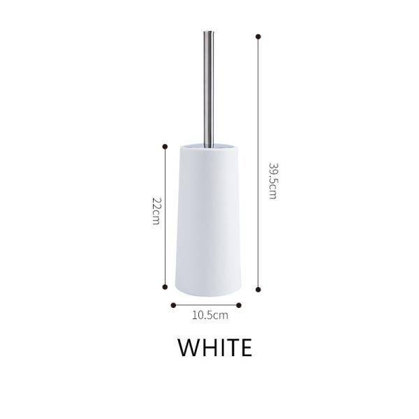 custom 304 stainless steel toilet brush clean tool toilet bathroom toilet brush cleaning silicone white set