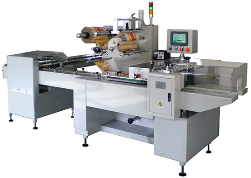 Commercial Food Packaging Machine , Flow Packing Machine Without Tray 220v