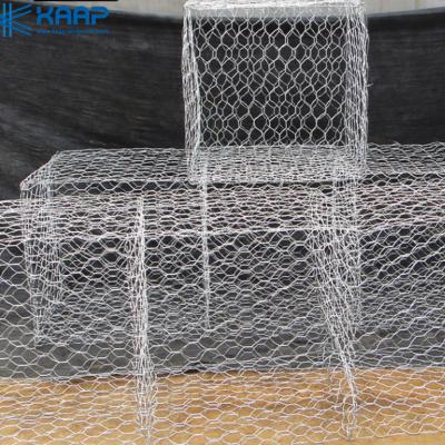 Gaiola galvanizada de 2.7mm Galfan Gabion para a proteção da estrada