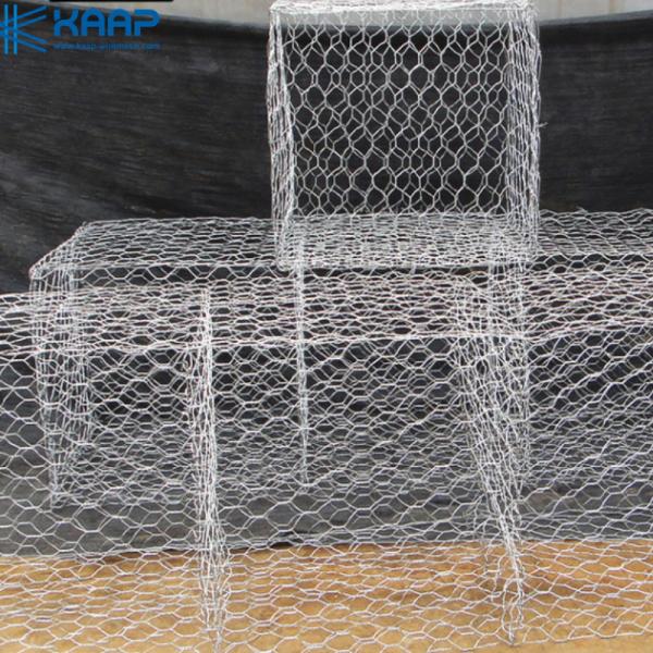 Gaiola galvanizada de 2.7mm Galfan Gabion para a proteção da estrada