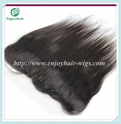 Brazilan virgin hair lace frontal 13''x4'' natural color straight piece hair extension