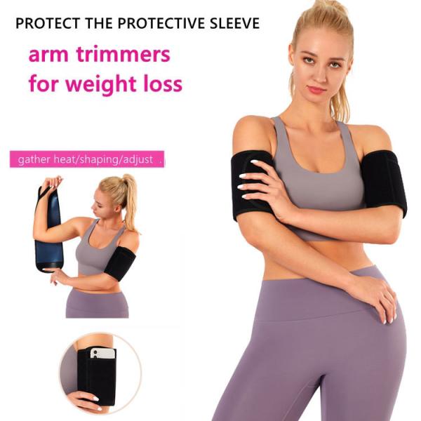 Custom Logo Slimming Neoprene Sport Sauna Arm Trimmers for Women Knitted Construction