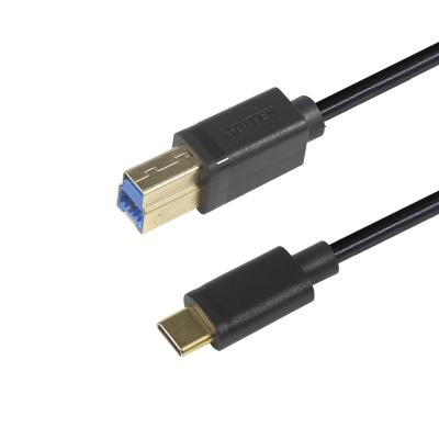 Câble de données USB 2.0 Type C Mâle vers USB B Mâle pour imprimantes et scanners