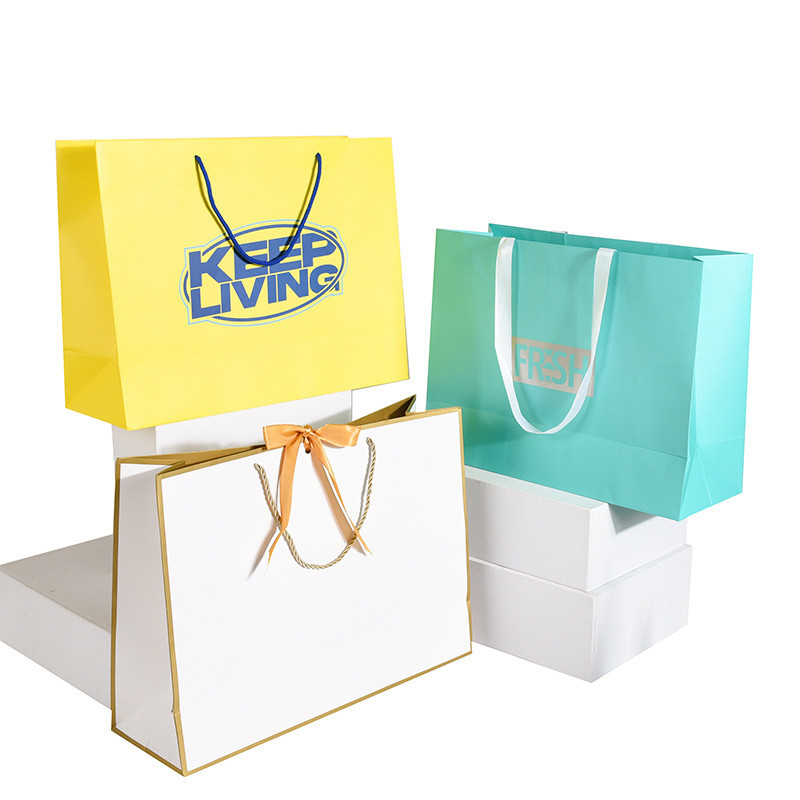 Return refunds Custom Clothing Shopping Bags Gift Paper Bag Packaging with Handle Now