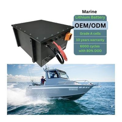 EV Boat Lifepo4 Battery Pack 72V 96V 144V 300V Lithium Powerpack Boat Battery