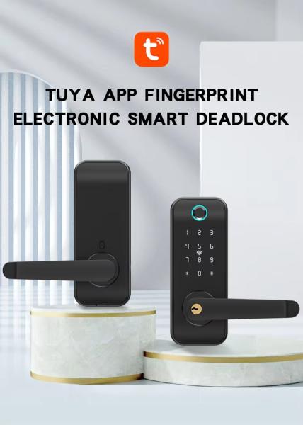 Smart Handle Door Lock Security Biometric Keyless Door Lock 35mm - 55mm