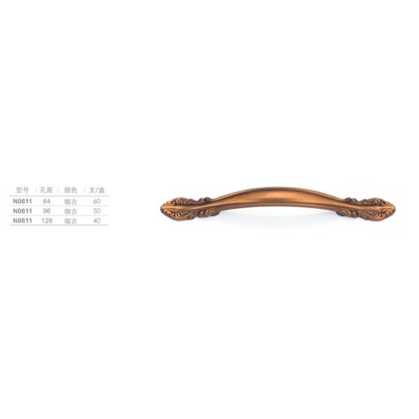 Classical Door And Cabinet Handles With Coffee Color Heat Resistance