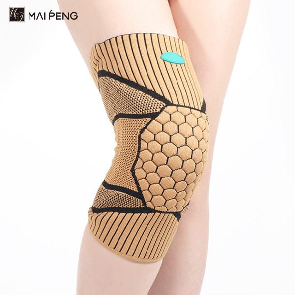 Compression élastique soutien du genou manche silicone équipement de protection Honeycomb genou coussin