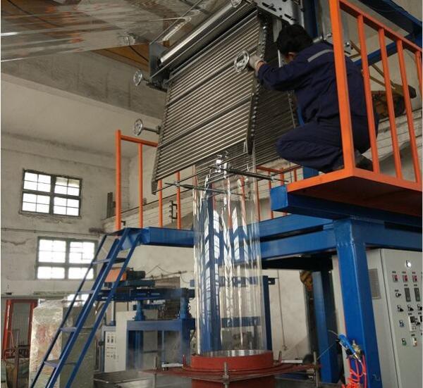 PVC Shrink Film Blowing Machine 15KW Driving Motor