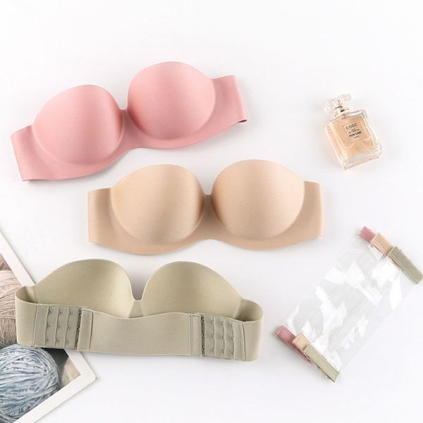 Wholesale Women Bra Strapless Invisible Strap Bralette Lady's 32-38 AB Cup Bra New Arrival Strapless Bra for Women