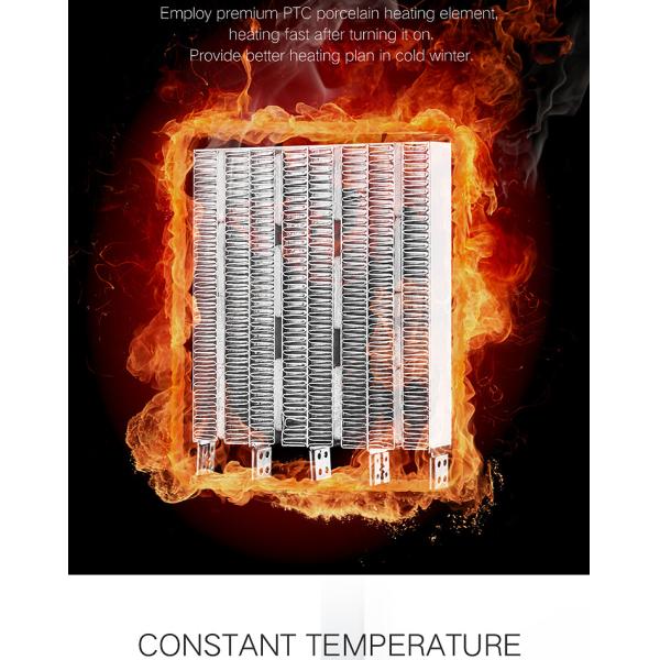European American and Japanese Portable Desktop Heating Fan with PTC Heating Element
