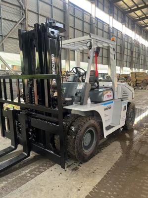 TCM FD70 Used Diesel Forklift 7ton Capacity 3 Mast 4.5m Reach Hand Power