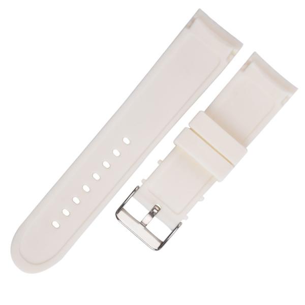 13 faixa de relógio do silicone das cores 24mm, correia de relógio gravada extremidade curvada