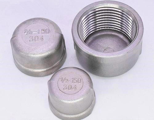 304L 1.5 Threaded Cap Stainless Steel Pipe Fittings